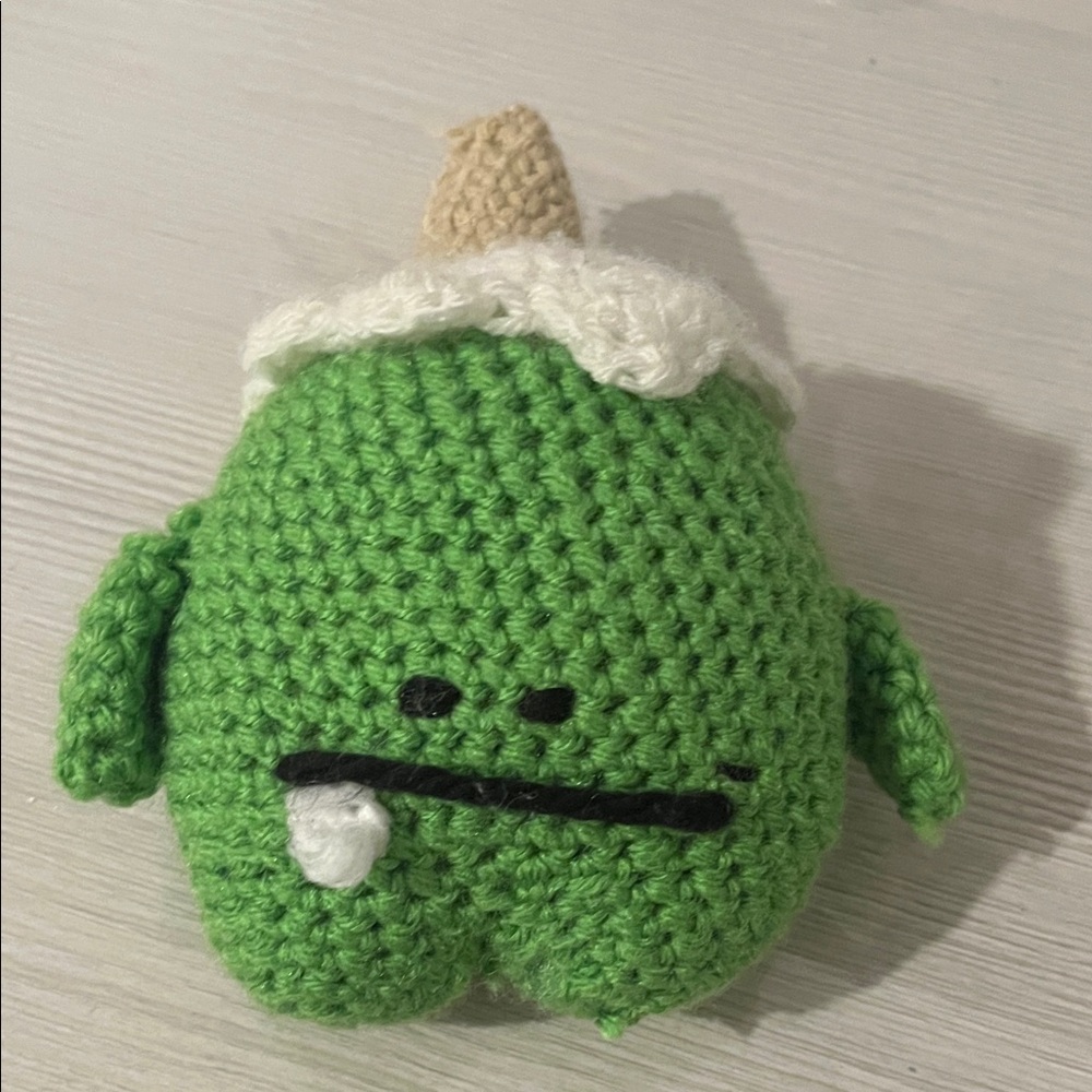 Hand Made Green Crocheted Plush Toy